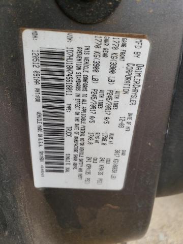 1D7HU18N74S618011 - 2004 DODGE RAM 1500 ST GRAY photo 12