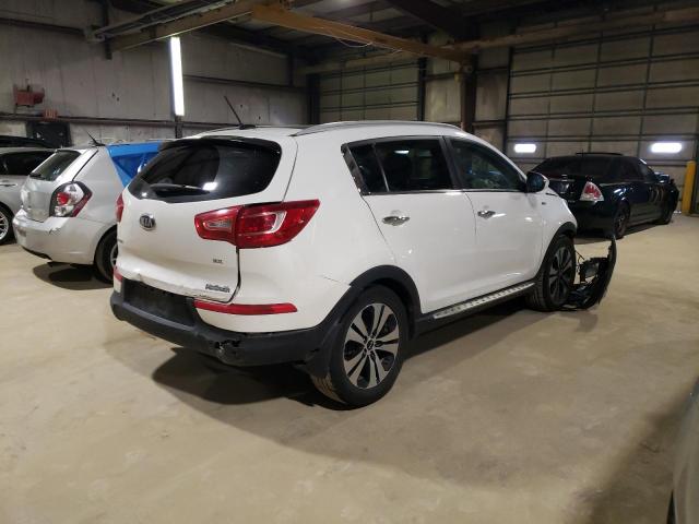 KNDPCCA25C7327707 - 2012 KIA SPORTAGE EX WHITE photo 3