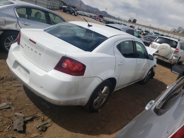 1B3BD1FBXBN561762 - 2011 DODGE AVENGER MAINSTREET WHITE photo 3