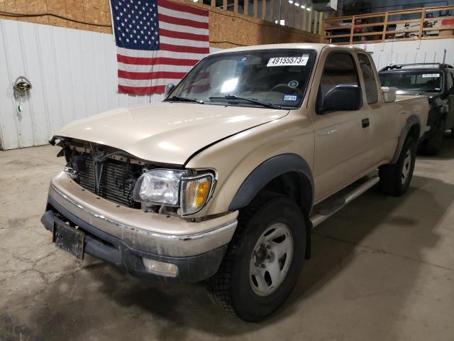 5TESN92N32Z113032 - 2002 TOYOTA TACOMA XTRACAB PRERUNNER ოქროსფერი ფოტო 1