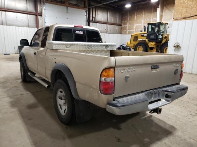 5TESN92N32Z113032 - 2002 TOYOTA TACOMA XTRACAB PRERUNNER ოქროსფერი ფოტო 2