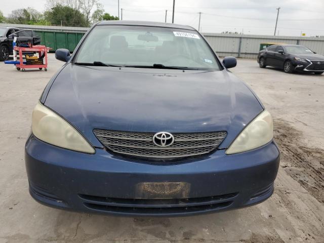 4T1BE32K53U212072 - 2003 TOYOTA CAMRY LE BLUE photo 5