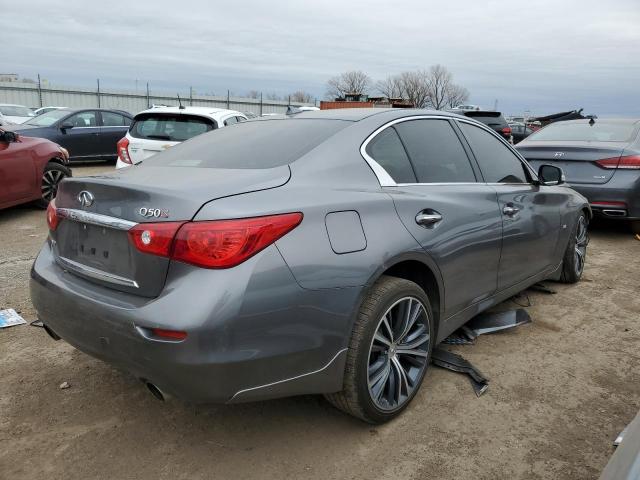 JN1BV7AR5FM407624 - 2015 INFINITI Q50 BASE CHARCOAL photo 3