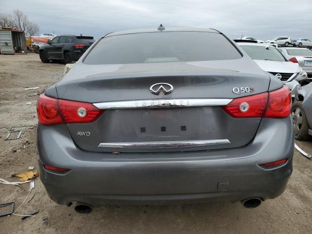 JN1BV7AR5FM407624 - 2015 INFINITI Q50 BASE CHARCOAL photo 6