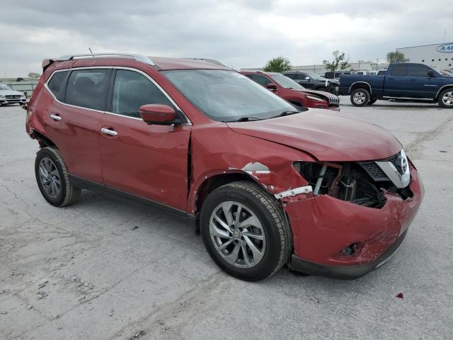 KNMAT2MT9GP726727 - 2016 NISSAN ROGUE S RED photo 4