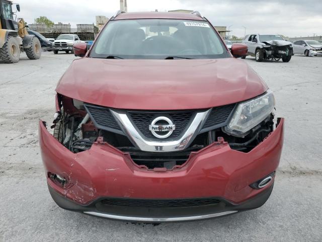 KNMAT2MT9GP726727 - 2016 NISSAN ROGUE S RED photo 5