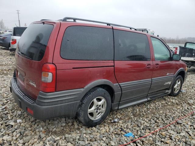 1GMDX03E1YD294867 - 2000 PONTIAC MONTANA RED photo 3