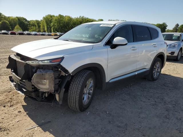 5NMS33AD9KH123009 - 2019 HYUNDAI SANTA FE SEL WHITE photo 1