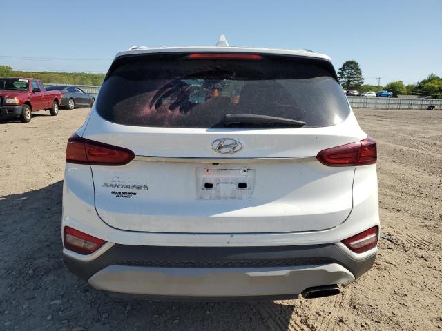 5NMS33AD9KH123009 - 2019 HYUNDAI SANTA FE SEL WHITE photo 6