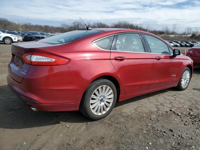 3FA6P0LU3ER310600 - 2014 FORD FUSION SE HYBRID RED photo 3