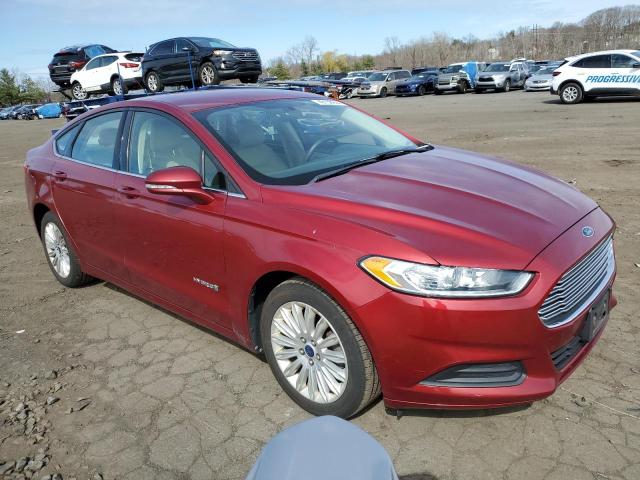 3FA6P0LU3ER310600 - 2014 FORD FUSION SE HYBRID RED photo 4