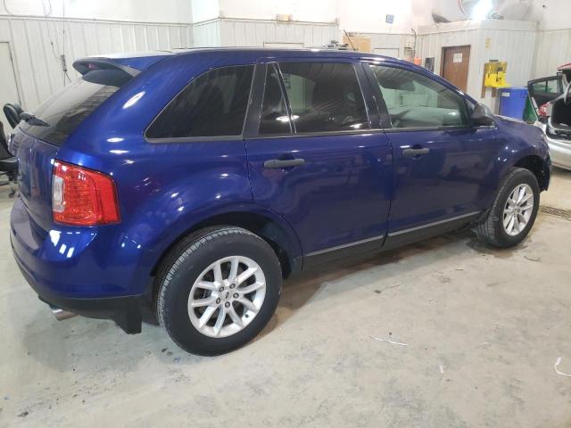 2FMDK3GC6DBE25669 - 2013 FORD EDGE SE BLUE photo 3