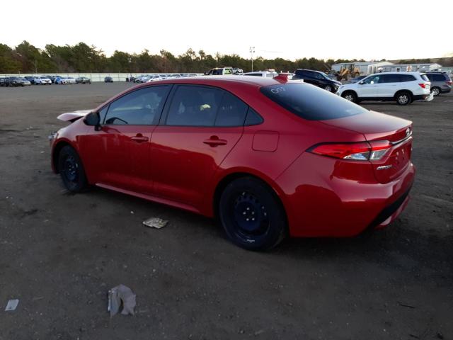 JTDEPMAE3MJ136576 - 2021 TOYOTA COROLLA LE RED photo 2