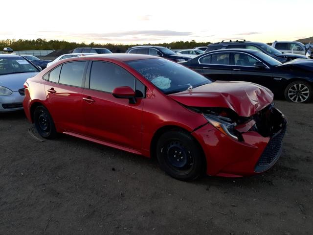 JTDEPMAE3MJ136576 - 2021 TOYOTA COROLLA LE RED photo 4