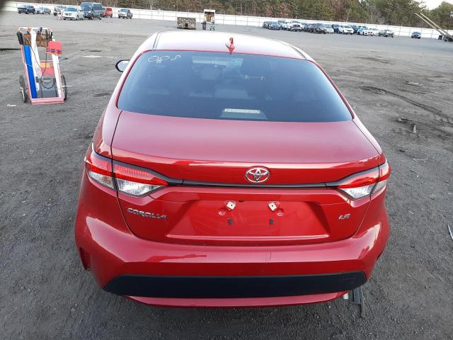 JTDEPMAE3MJ136576 - 2021 TOYOTA COROLLA LE RED photo 6