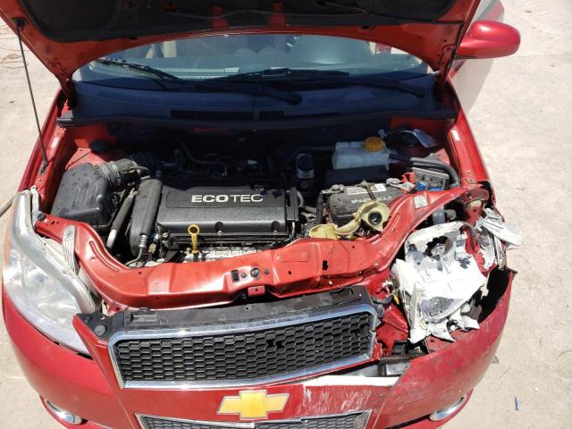 KL1TG6DE7BB157217 - 2011 CHEVROLET AVEO LT RED photo 11