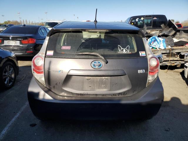 JTDKDTB36D1545271 - 2013 TOYOTA PRIUS C GRAY photo 6