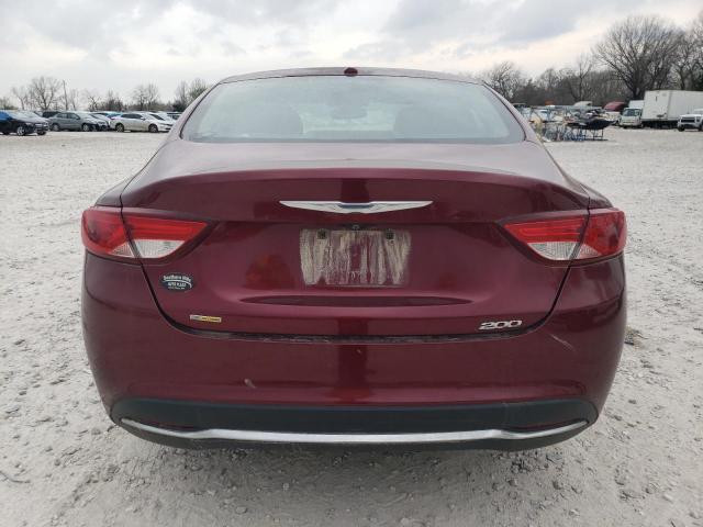 1C3CCCAB1FN607174 - 2015 CHRYSLER 200 LIMITED MAROON photo 6