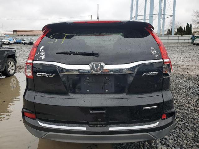 5J6RM4H40GL080493 - 2016 HONDA CR-V SE BLACK photo 6