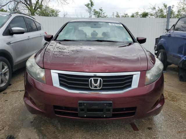 1HGCP2F38AA198278 - 2010 HONDA ACCORD LX BURGUNDY photo 5