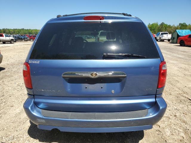 2A8GP44R67R123532 - 2007 CHRYSLER TOWN & COU LX BLUE photo 6