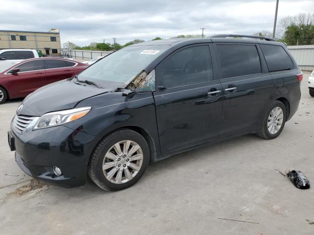 5TDYK3DC6GS727833 - 2016 TOYOTA SIENNA XLE BLACK photo 1