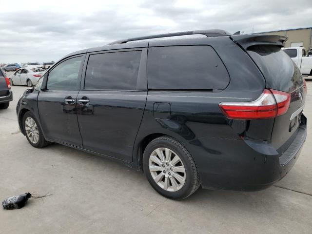 5TDYK3DC6GS727833 - 2016 TOYOTA SIENNA XLE BLACK photo 2