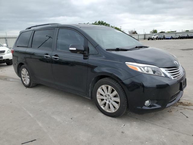 5TDYK3DC6GS727833 - 2016 TOYOTA SIENNA XLE BLACK photo 4