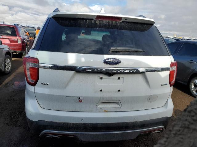 1FM5K8D83GGA85380 - 2016 FORD EXPLORER XLT WHITE photo 6