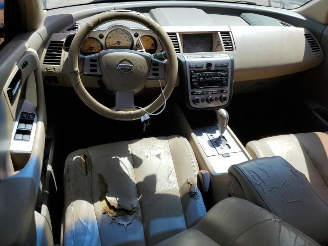 JN8AZ08W84W325232 - 2004 NISSAN MURANO SL BROWN photo 8