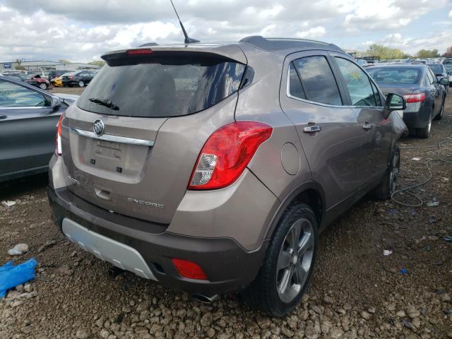 KL4CJASB7EB609798 - 2014 BUICK ENCORE SILVER photo 4