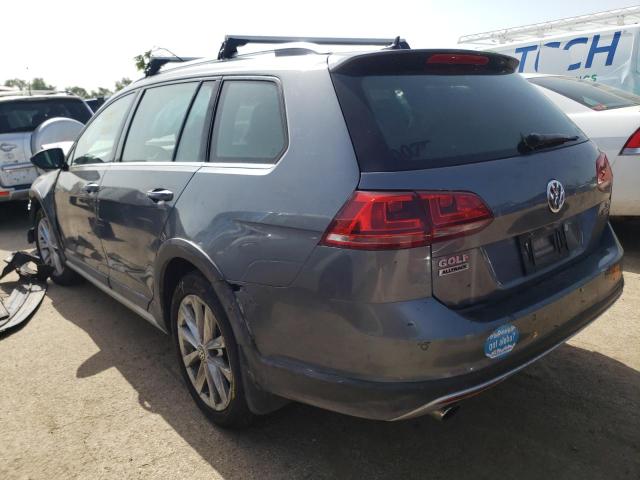 3VWH17AU2HM513346 - 2017 VOLKSWAGEN GOLF ALLTR S GRAY photo 3