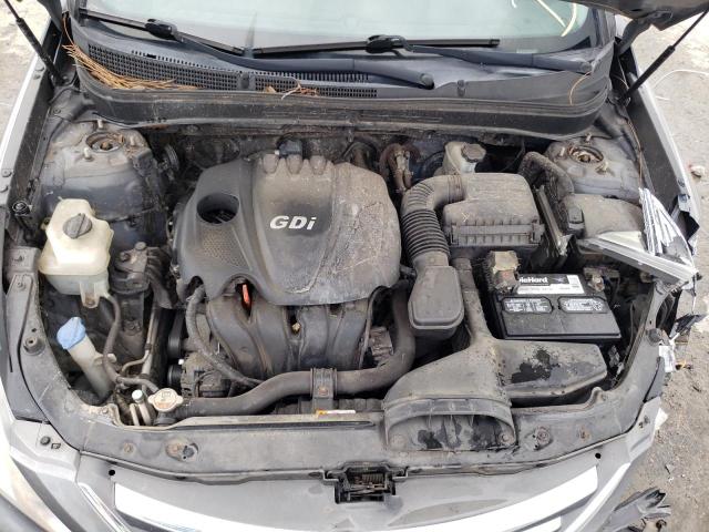 5NPEC4AC2EH882991 - 2014 HYUNDAI SONATA SE GRAY photo 11