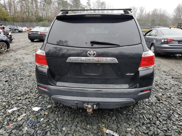 5TDBK3EH9BS062757 - 2011 TOYOTA HIGHLANDER BASE BLACK photo 6