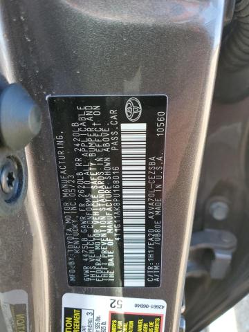 4T1G11AK8PU168016 - 2023 TOYOTA CAMRY SE NIGHT SHADE GRAY photo 12