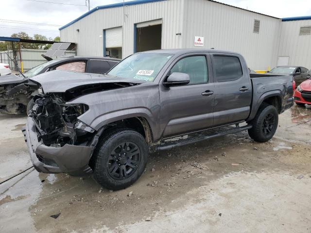 5TFAX5GN4KX163324 - 2019 TOYOTA TACOMA DOUBLE CAB GRAY photo 1