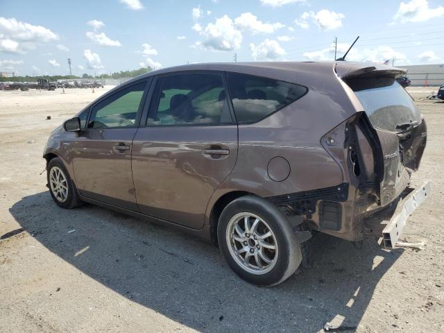 JTDZN3EU3GJ053236 - 2016 TOYOTA PRIUS V BROWN photo 2