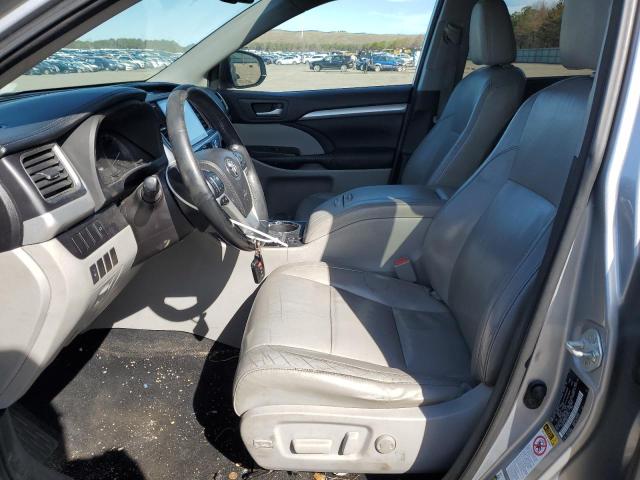 5TDJKRFHXFS116117 - 2015 TOYOTA HIGHLANDER XLE 银色 照片 7