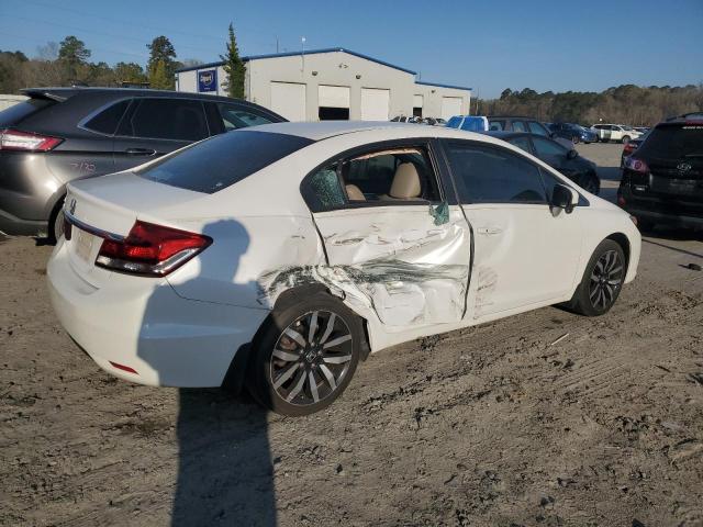 19XFB2F9XFE078081 - 2015 HONDA CIVIC EXL WHITE photo 3