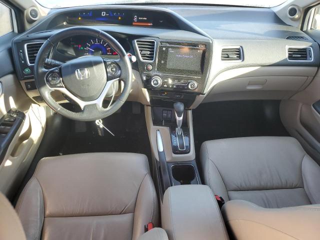 19XFB2F9XFE078081 - 2015 HONDA CIVIC EXL WHITE photo 8