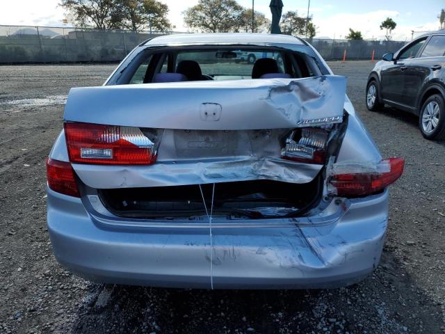 1HGCM56765A077011 - 2005 HONDA ACCORD EX SILVER photo 6