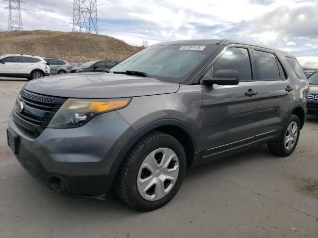 1FM5K8AR6EGC27070 - 2014 FORD EXPLORER POLICE INTERCEPTOR 灰色 照片 1