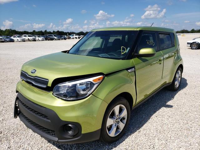 KNDJN2A26K7920694 - 2019 KIA SOUL GREEN photo 2