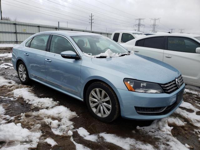 1VWCH7A34CC051332 - 2012 VOLKSWAGEN PASSAT SEL BLUE photo 4