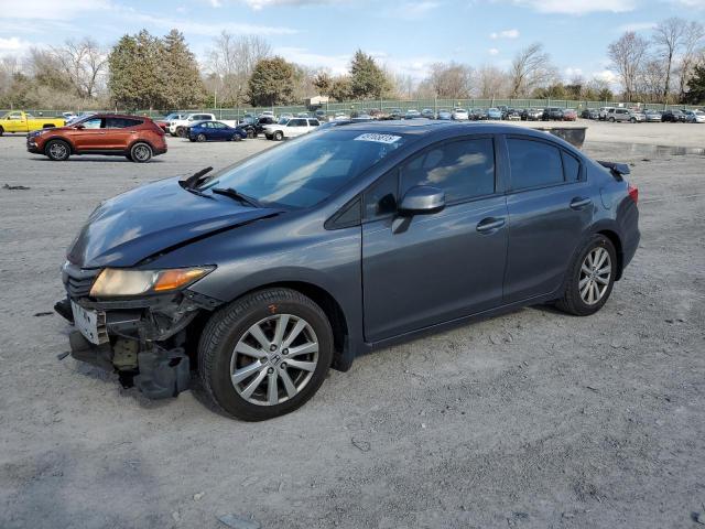 19XFB2F99CE019776 - 2012 HONDA CIVIC EXL GRAY photo 1
