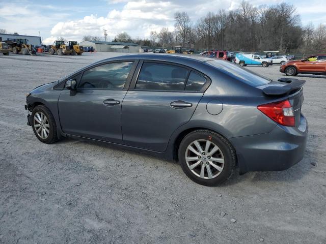 19XFB2F99CE019776 - 2012 HONDA CIVIC EXL GRAY photo 2