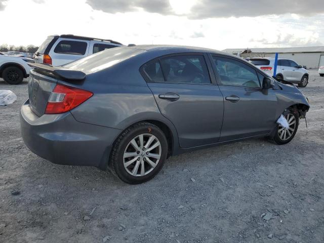 19XFB2F99CE019776 - 2012 HONDA CIVIC EXL GRAY photo 3
