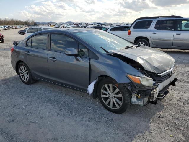 19XFB2F99CE019776 - 2012 HONDA CIVIC EXL GRAY photo 4