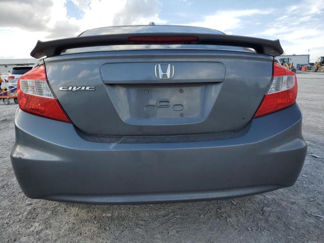 19XFB2F99CE019776 - 2012 HONDA CIVIC EXL GRAY photo 6