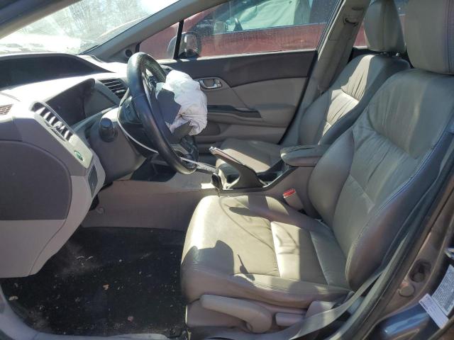 19XFB2F99CE019776 - 2012 HONDA CIVIC EXL GRAY photo 7